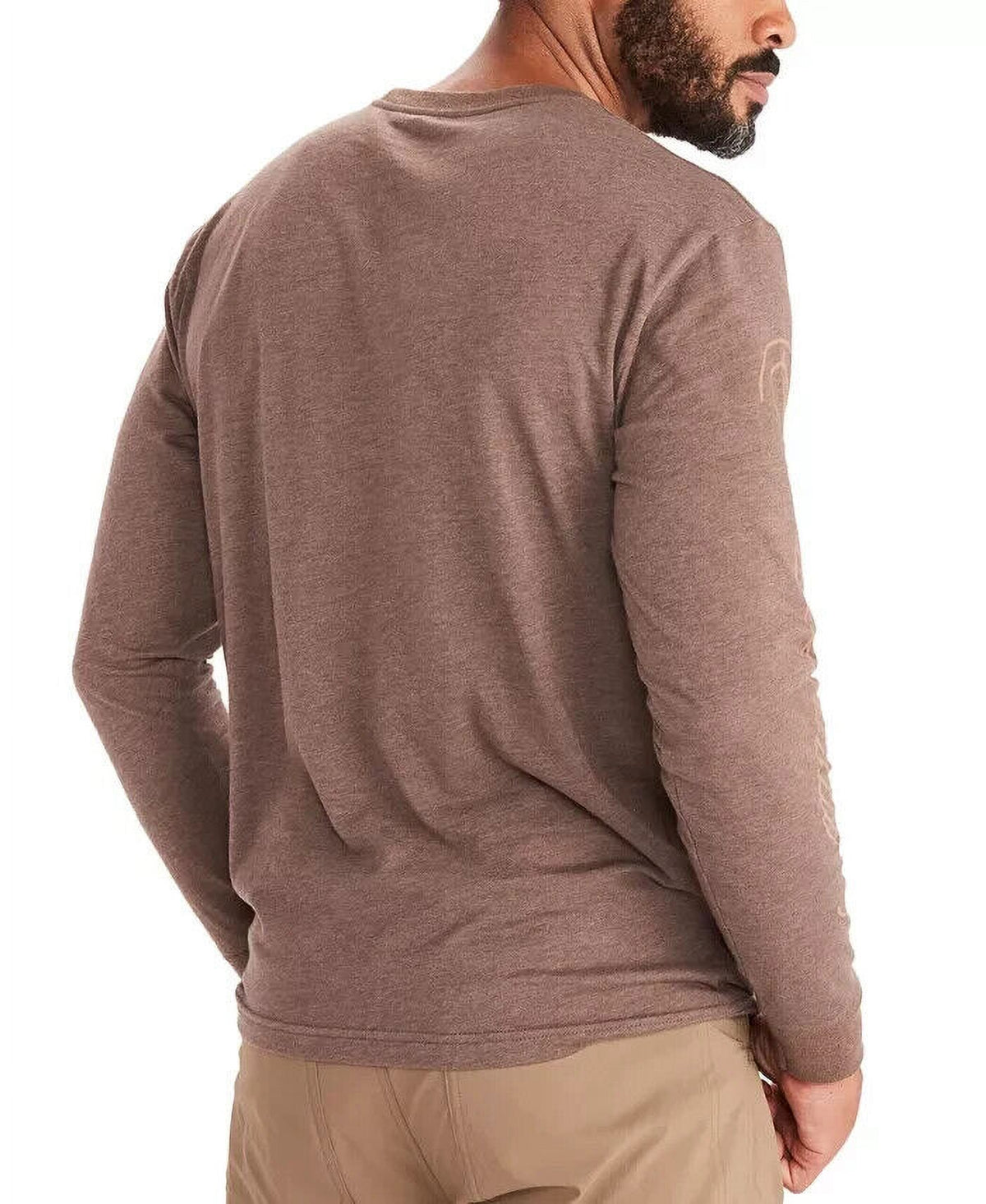 Brown Heather Long-Sleeve T-Shirt K9094
