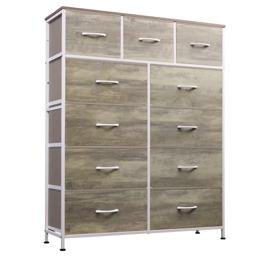 Tall Fabric Dresser with 11 Drawers T727