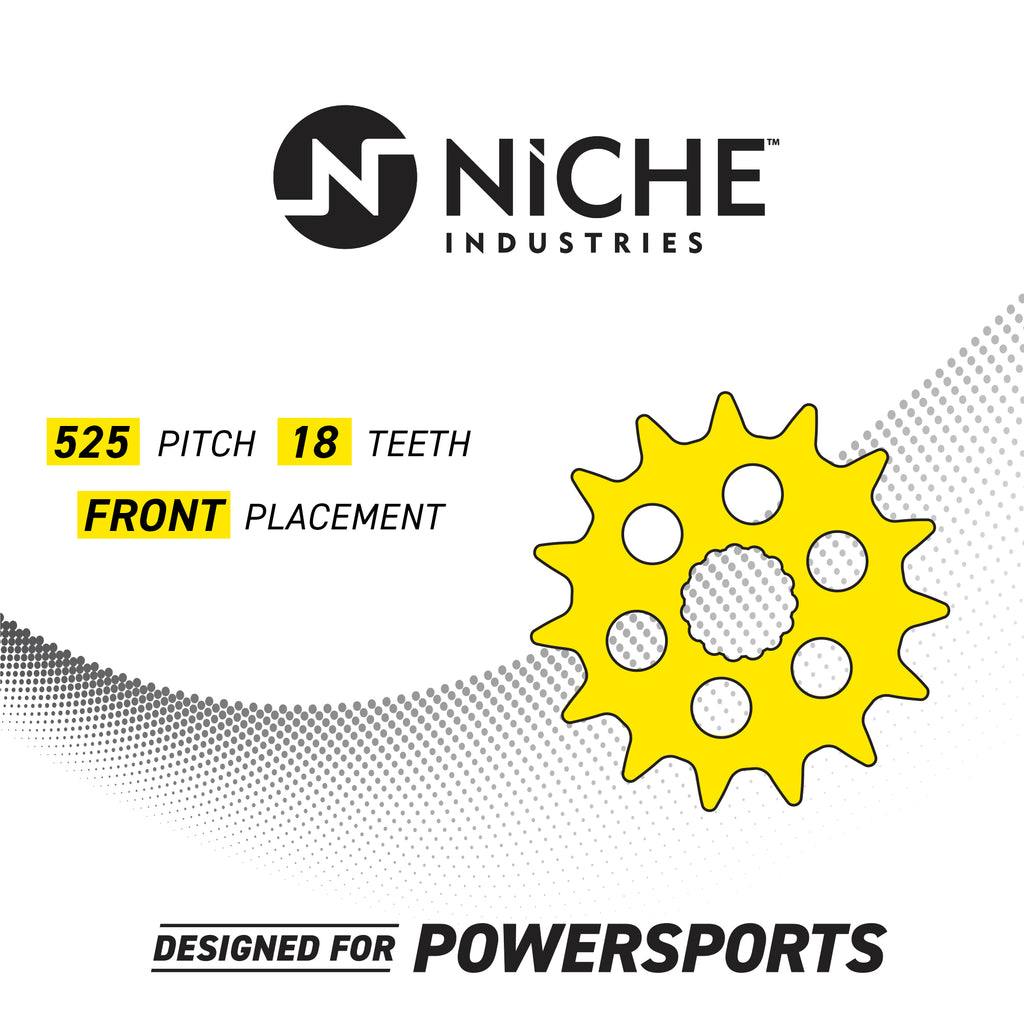 Sprocket Chain Set 18/43T 525 X-Ring Motorcycle Z87666