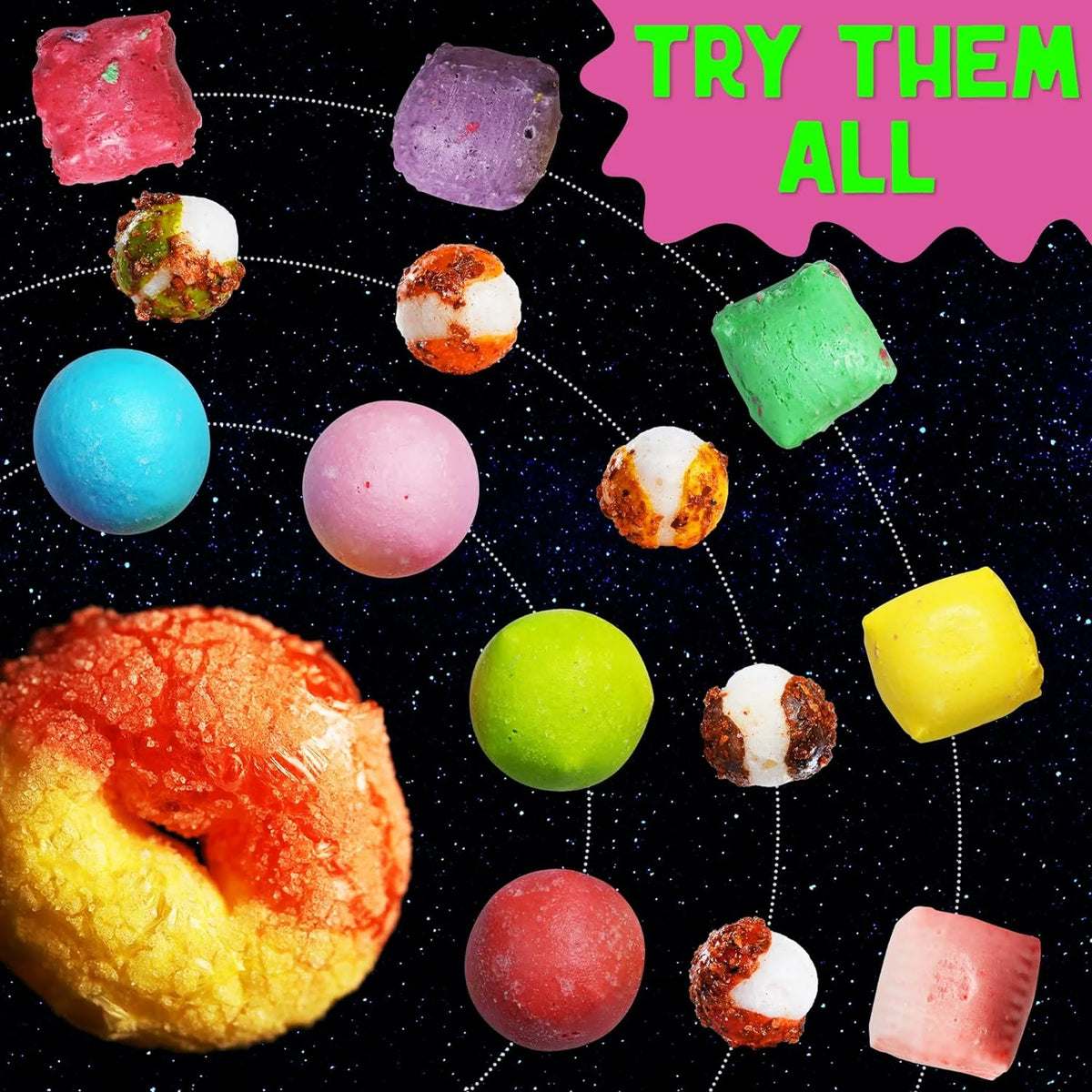 Freeze Dried Candy Variety Pack with 4 Kinds W66859