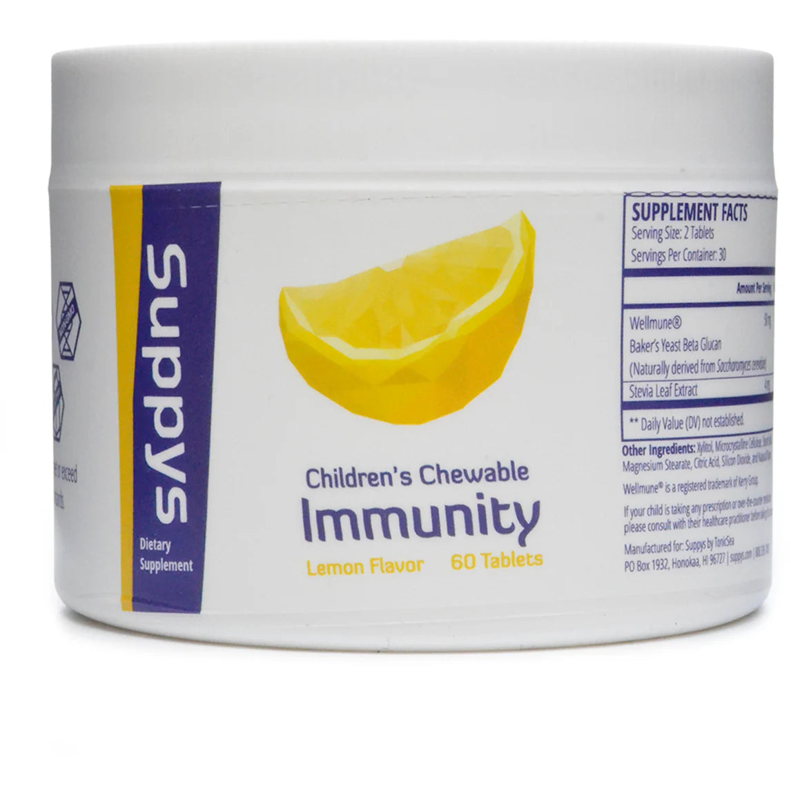 Lemon Chewable Tabs L804