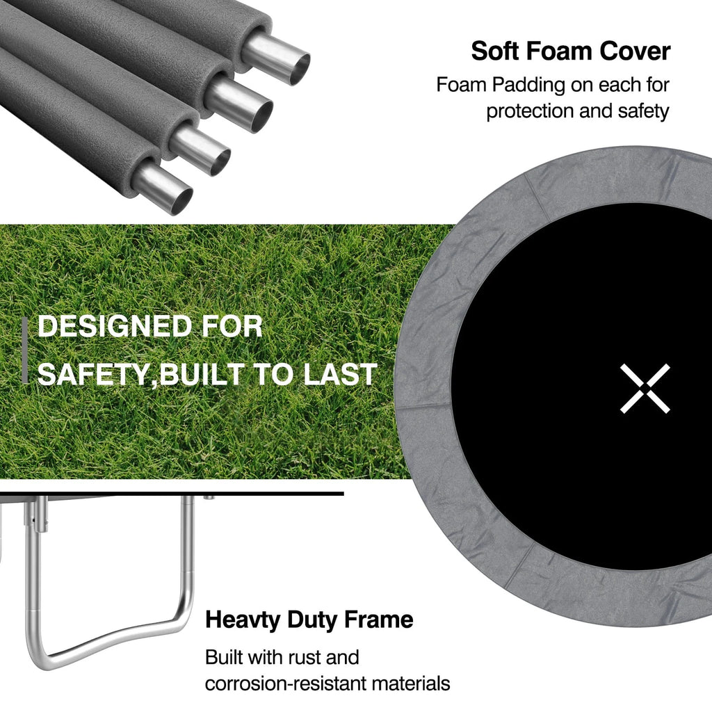 8 FT Trampoline with Enclosure Net D20514