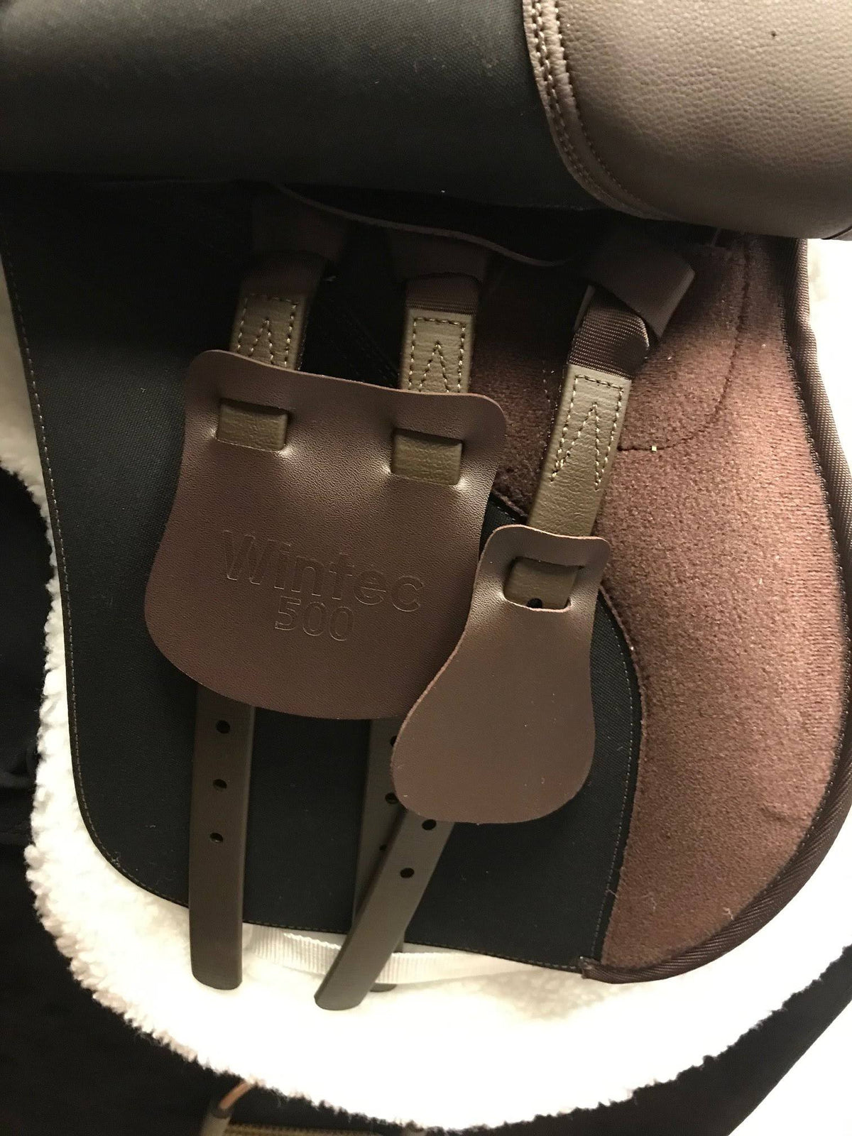 Brown Flocked All Purpose Saddle Z958