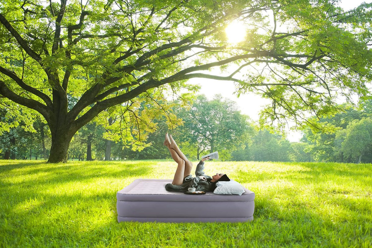 Single Air Mattress Camping Bed with Carry Bag & Repair Patch Kit H5669