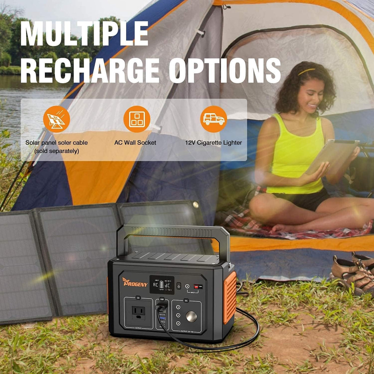 350W Portable Power Station, 288Wh/78000mAh, 110V Pure Sine Wave AC Outlet Z75565