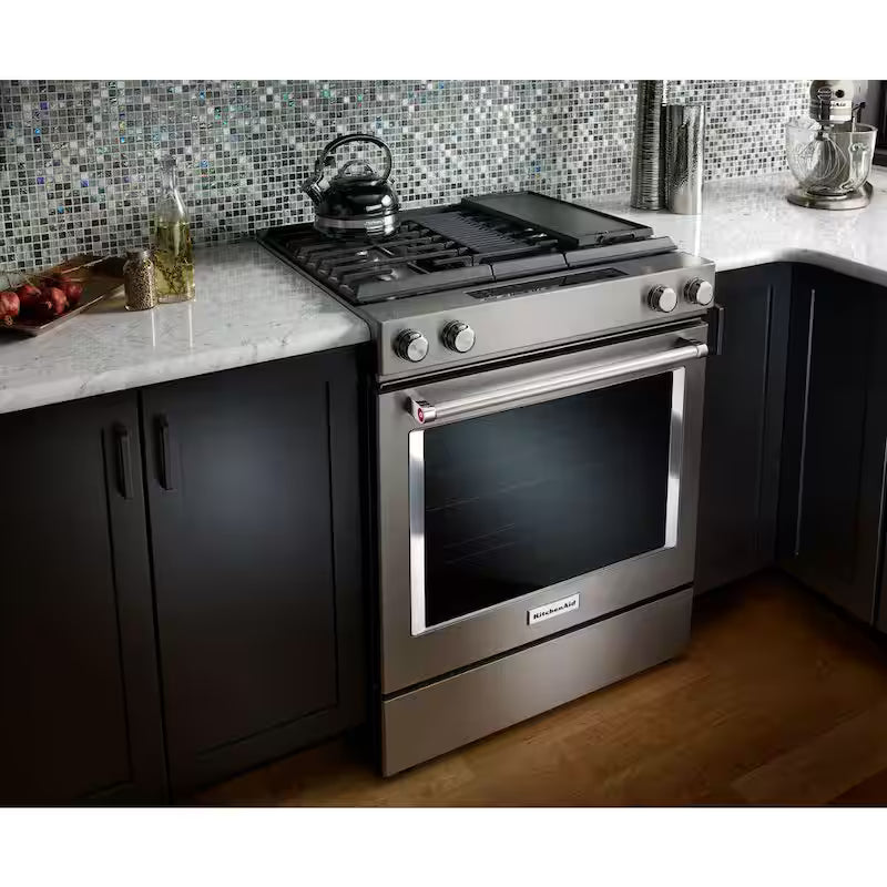 6.4 cu. ft. Dual Fuel Slide-In Range with Convection Oven Stainless Steel W575722