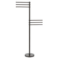 Towel Stand with 6 Pivoting 12-in Arms Oil Rubbed Bronze E1947