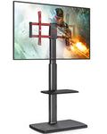 Floor TV Stand Mount with Swivel Bracket up to 65" Black S38262